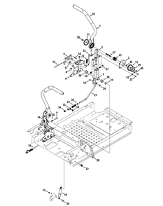 Controls Diagram and Parts List for Z-FORCELZ48 (53ATDAGB-53ATDAGB050)(2014) Cub Cadet Lawn Tractor
